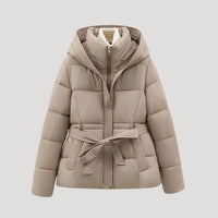 Persephone Belted Hooded Puffer Jacket
