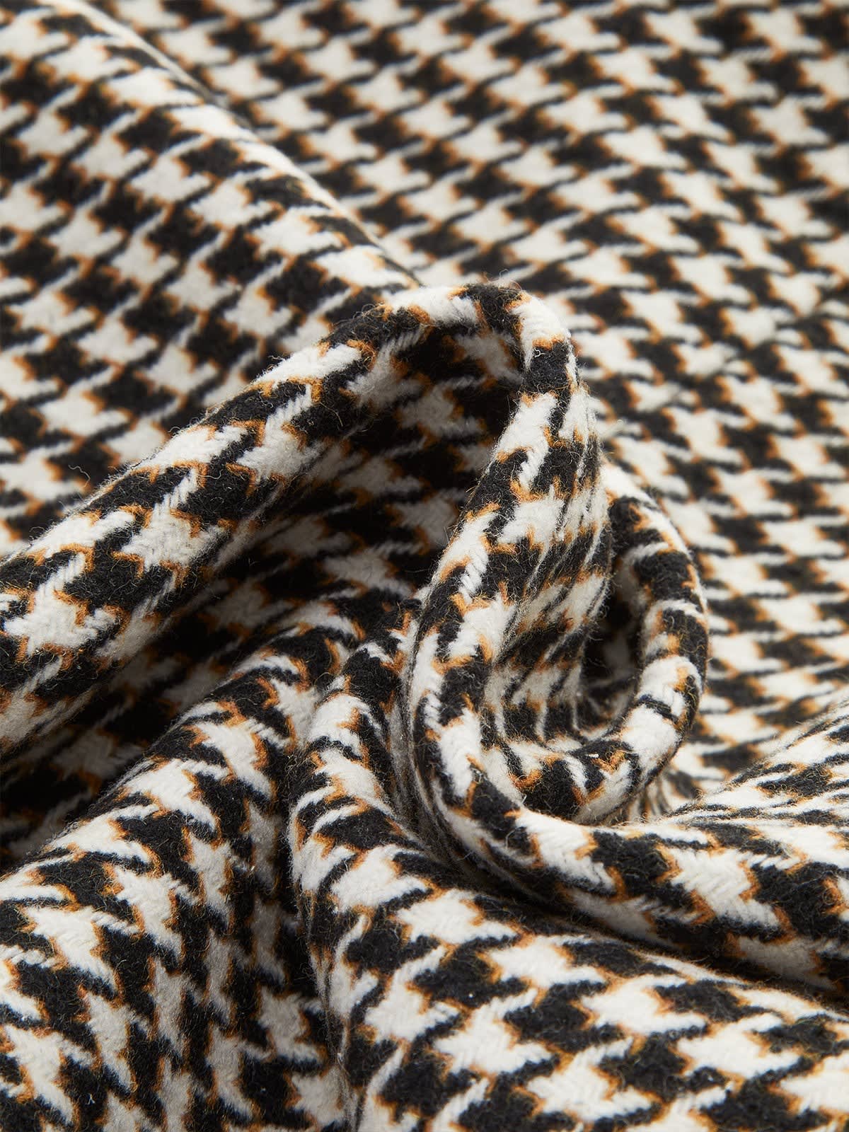 Haven Houndstooth Belted Blazer