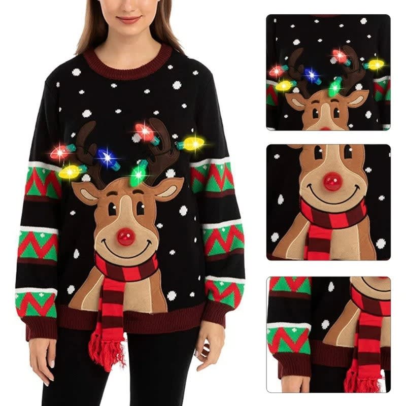 Awhina LED Light Up Christmas Sweater_5