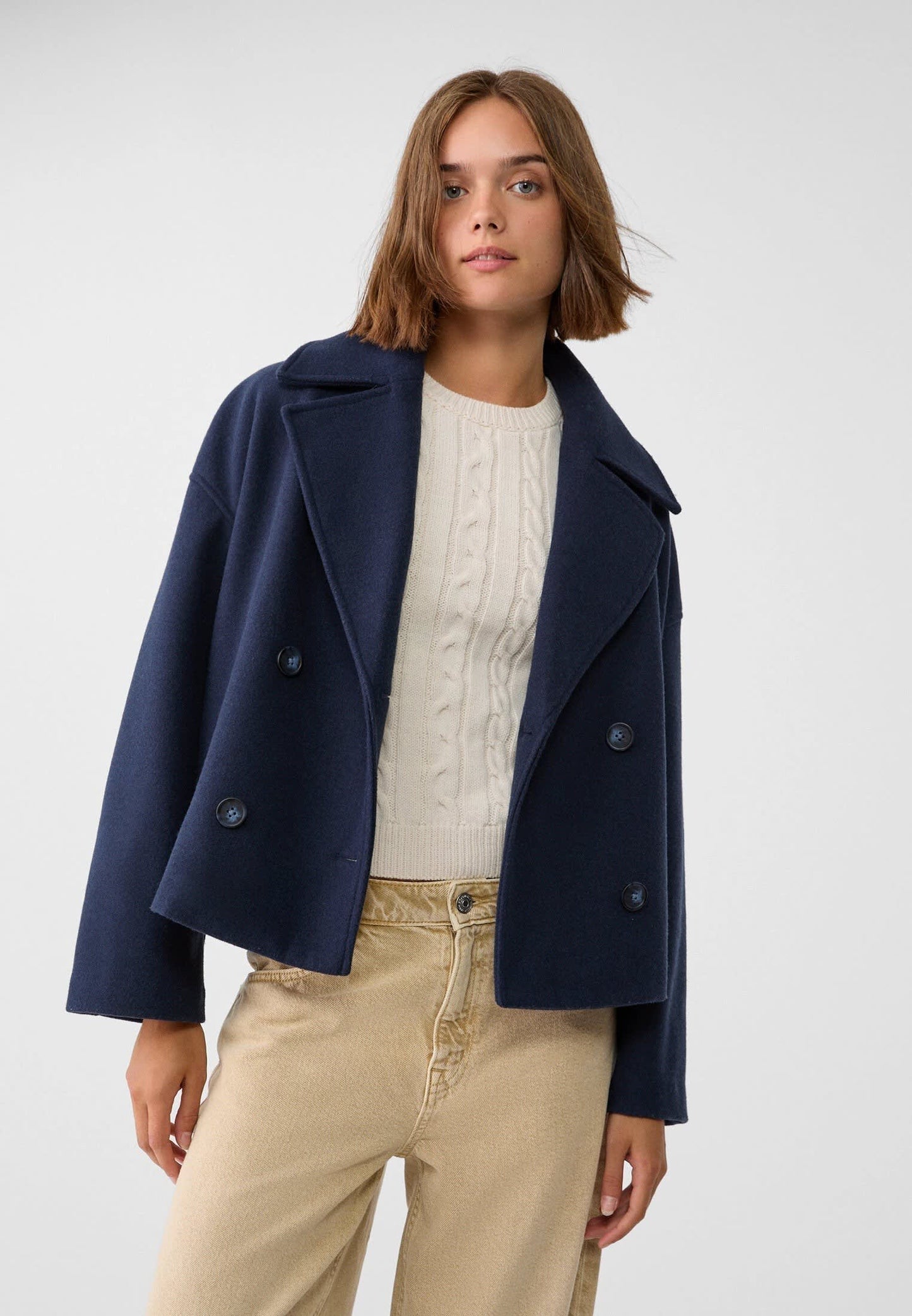 Anais Cropped Double Breasted Jacket_4