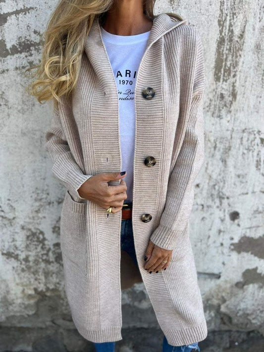 Nanna Longline Ribbed Knit Cardigan_1