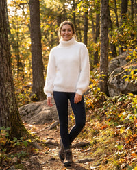 Zia Fuzzy Knit High Neck Pullover