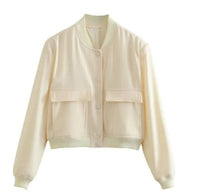 Fia Cropped Utility Bomber Jacket