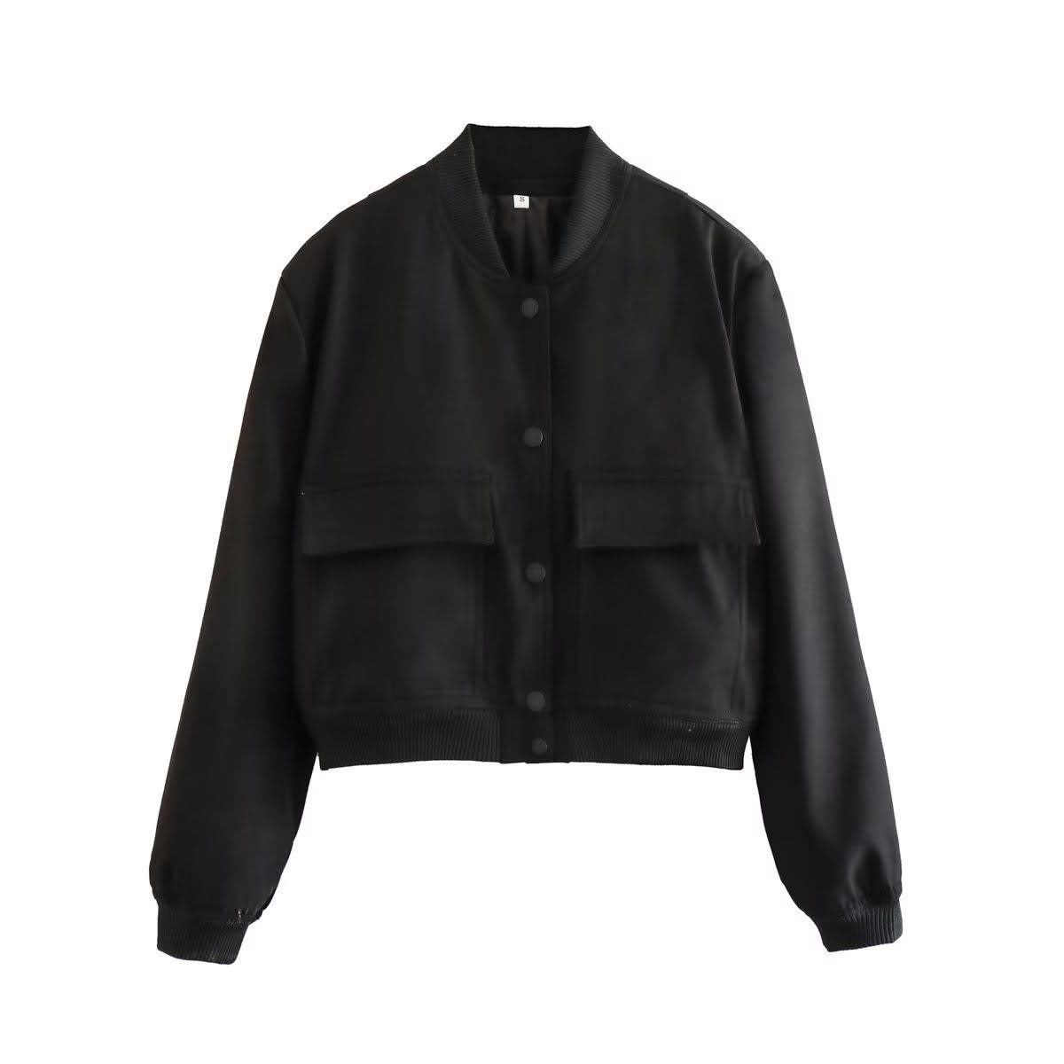 Fia Cropped Utility Bomber Jacket