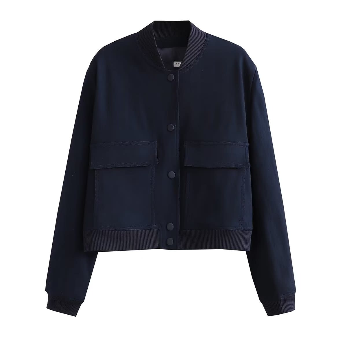 Fia Cropped Utility Bomber Jacket