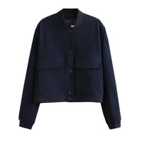 Fia Cropped Utility Bomber Jacket
