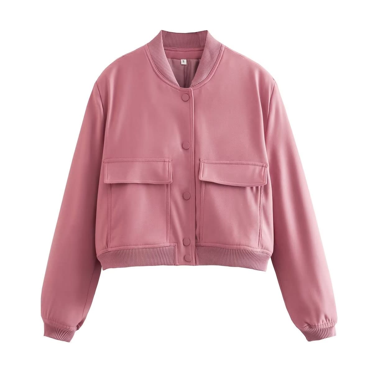 Fia Cropped Utility Bomber Jacket