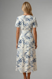 Zelda Floral V-Neck Midi Dress