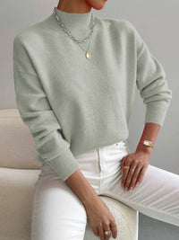 Maeryn Relaxed Mock Neck Sweater