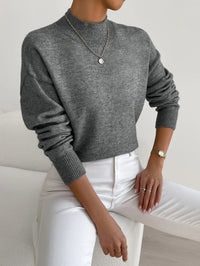 Maeryn Relaxed Mock Neck Sweater