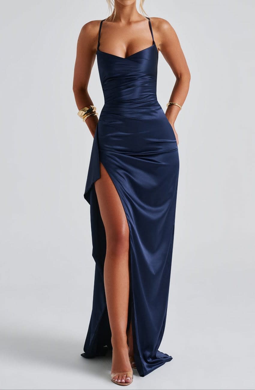 Eabha Satin High Slit Evening Maxi Dress_5