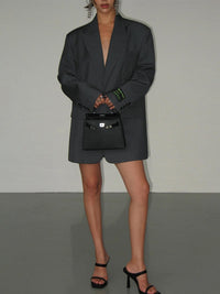 Leni Oversized Notched Lapel Blazer