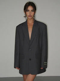 Leni Oversized Notched Lapel Blazer