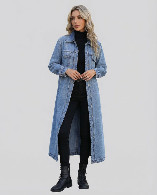 Kiri Longline Denim Coat_1