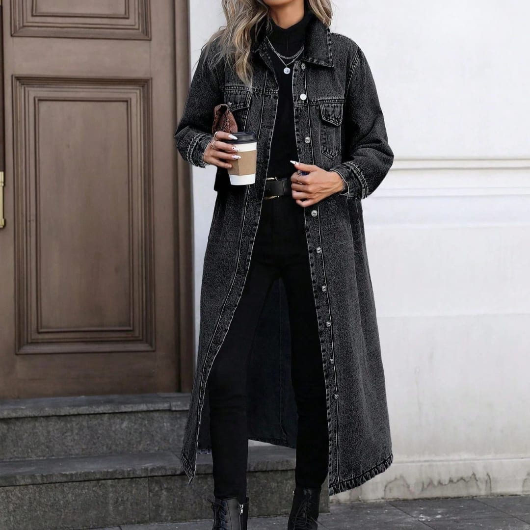 Kiri Longline Denim Coat