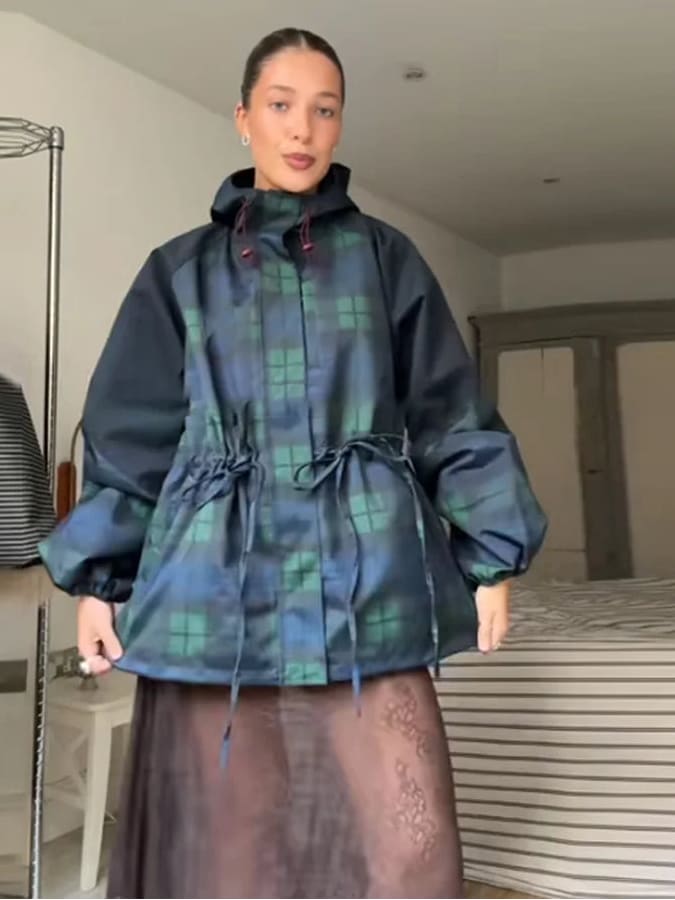 Kiki Oversized Plaid Hooded Jacket_6