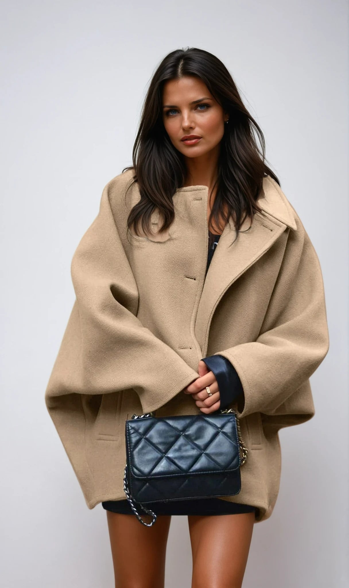 Enid Oversized Wool Blend Coat