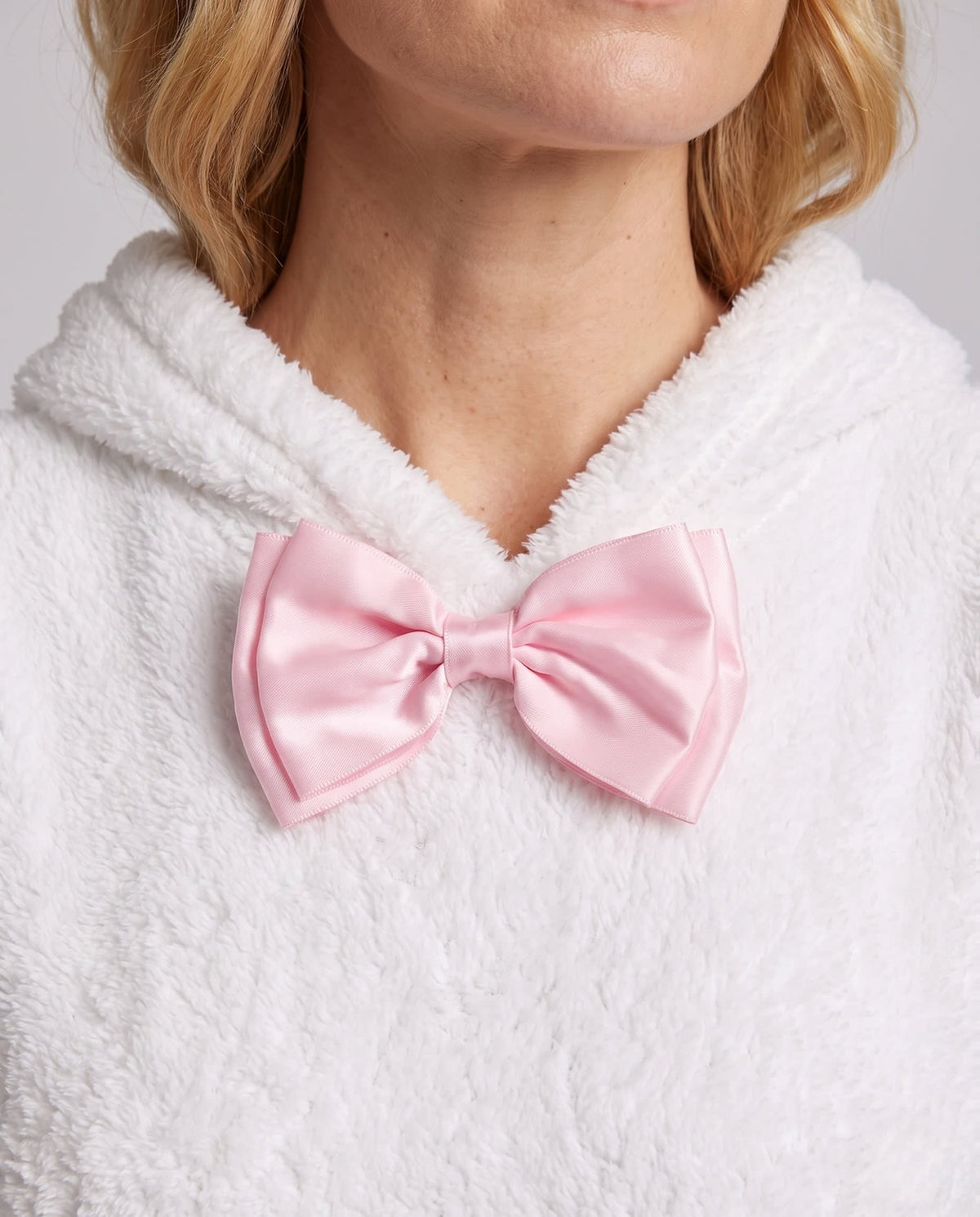 Millie White Bunny Costume Plush Hooded Mini Dress