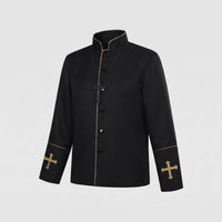 Michelle Priest Costume Jacket with Gold Cross Embroidery
