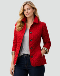 Posie Diamond Quilted Button Front Jacket