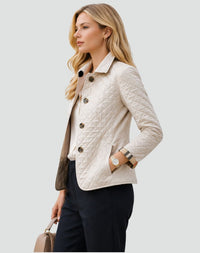 Posie Diamond Quilted Button Front Jacket