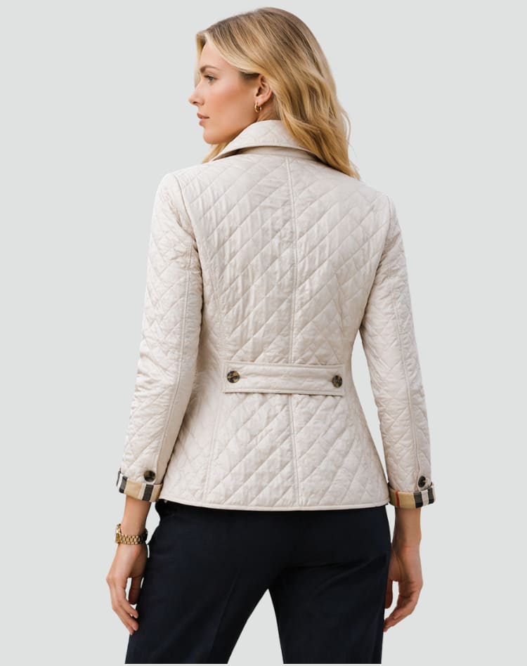Posie Diamond Quilted Button Front Jacket