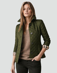 Posie Diamond Quilted Button Front Jacket