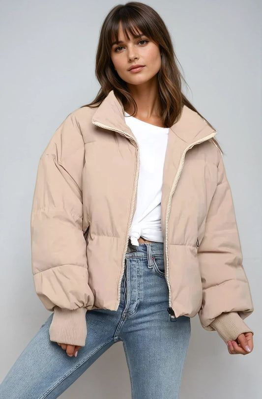 Coretta Oversized Funnel Neck Puffer Jacket_1