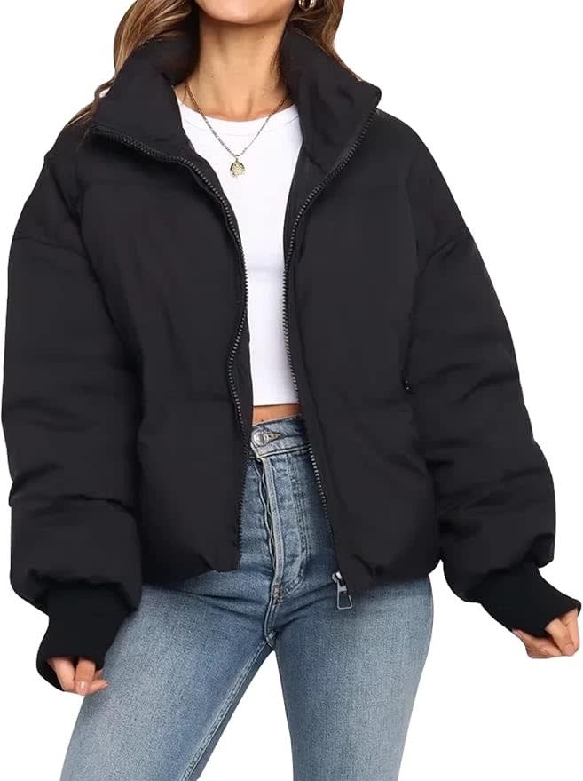 Coretta Oversized Funnel Neck Puffer Jacket
