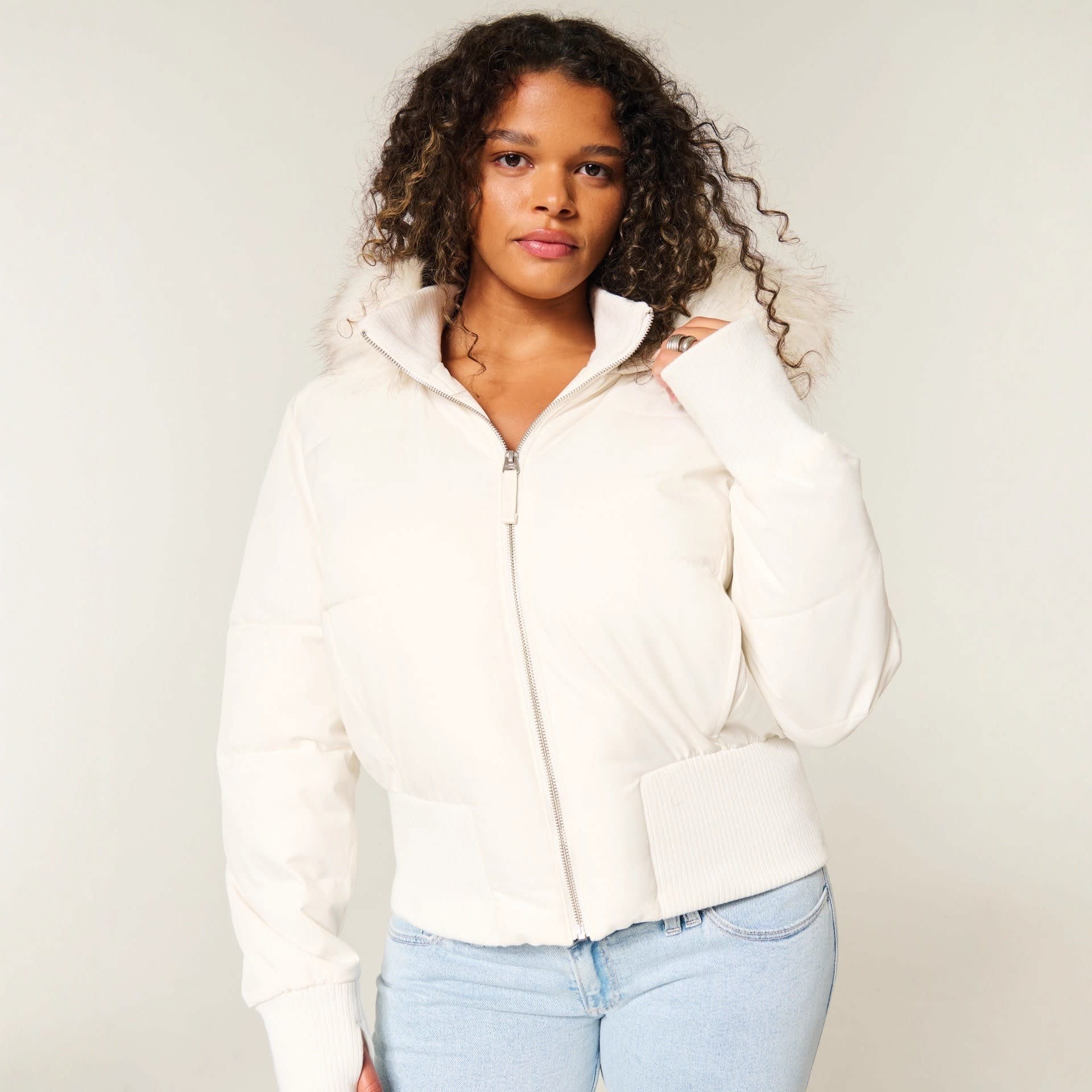 Azalea Cropped Quilted Puffer Jacket