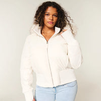 Azalea Cropped Quilted Puffer Jacket