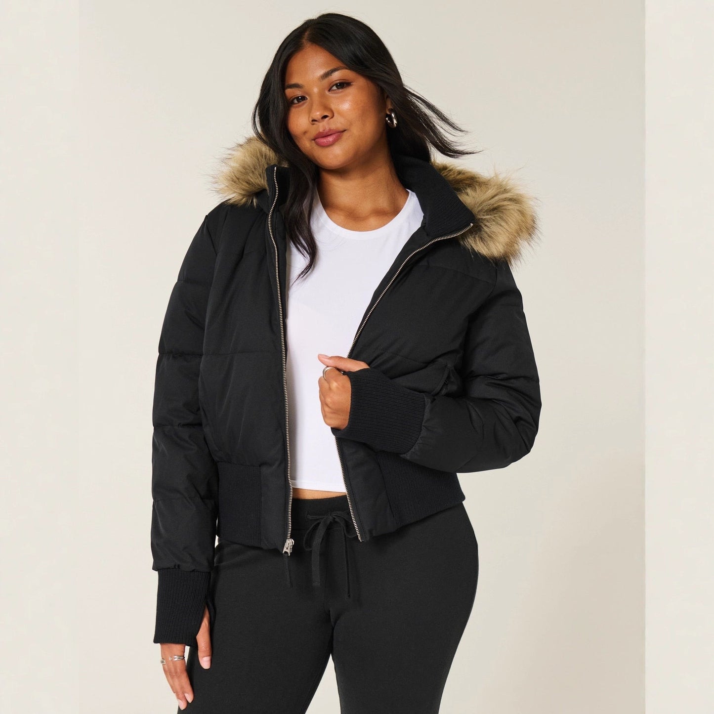 Azalea Cropped Quilted Puffer Jacket_3