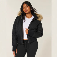 Azalea Cropped Quilted Puffer Jacket