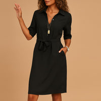 Nessa Belted Relaxed Fit Shirt Dress