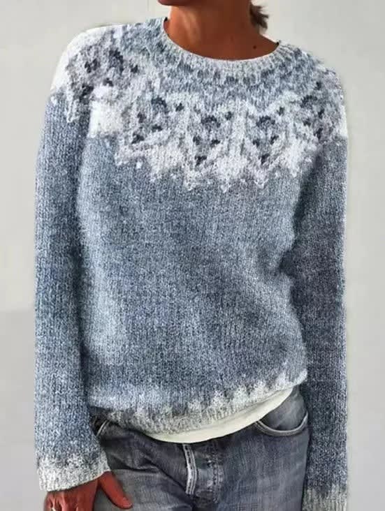 Galia Retro Striped Knit Sweater