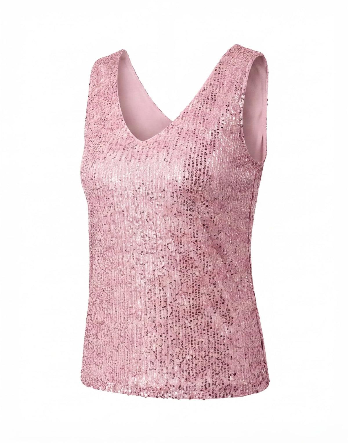 Henrietta Sequin V Neck Sleeveless Top