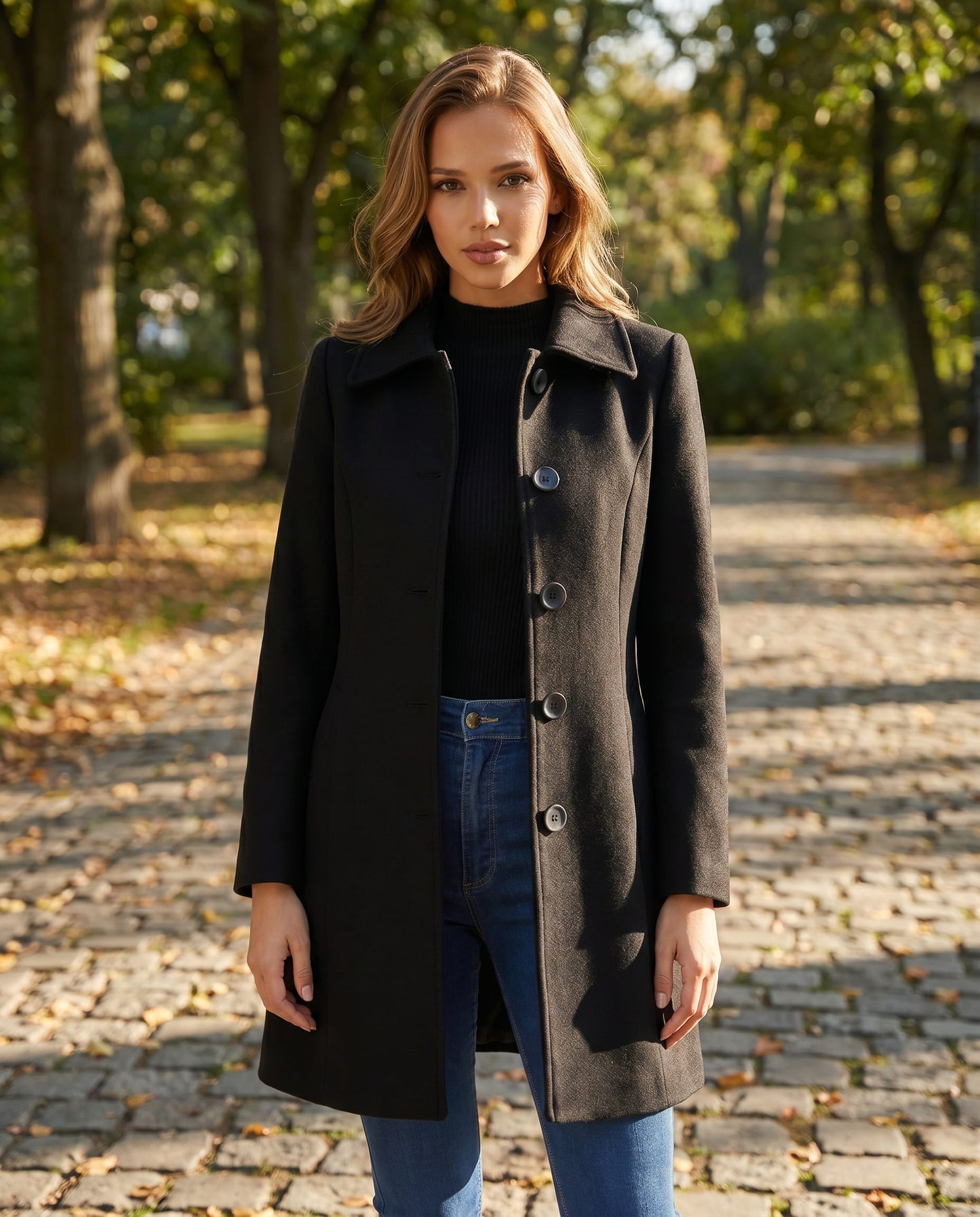 Birdie Wool Blend Single Breasted Trench Coat_1