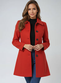 Birdie Wool Blend Single Breasted Trench Coat