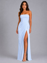 Bryony Strapless Draped Maxi Dress