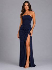 Bryony Strapless Draped Maxi Dress