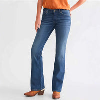 Elodie Mid Rise Stretch Bootcut Jeans