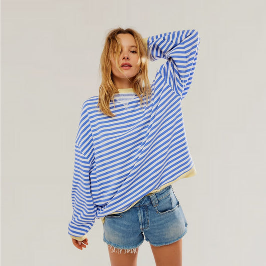 Nara Oversized Striped Sweater_1