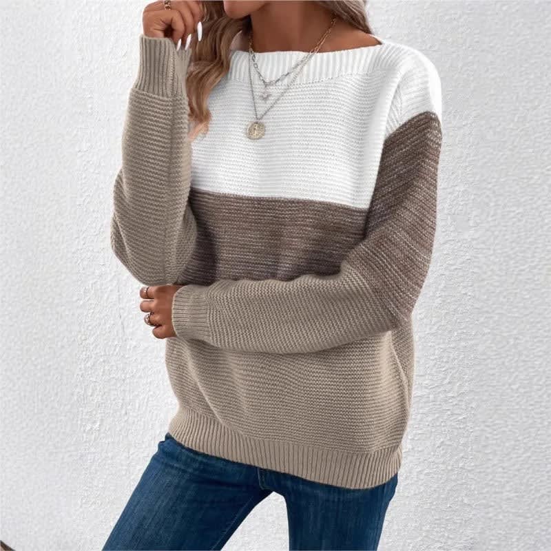 Narelle Color Block Knit Sweater