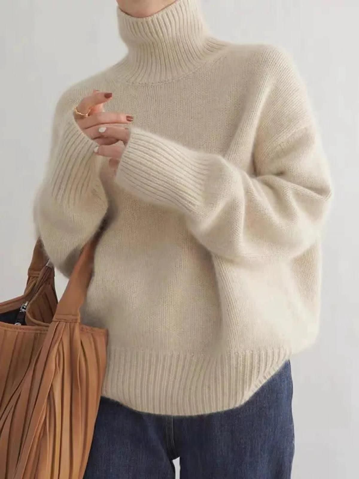 Devi Soft Knit Turtleneck Sweater