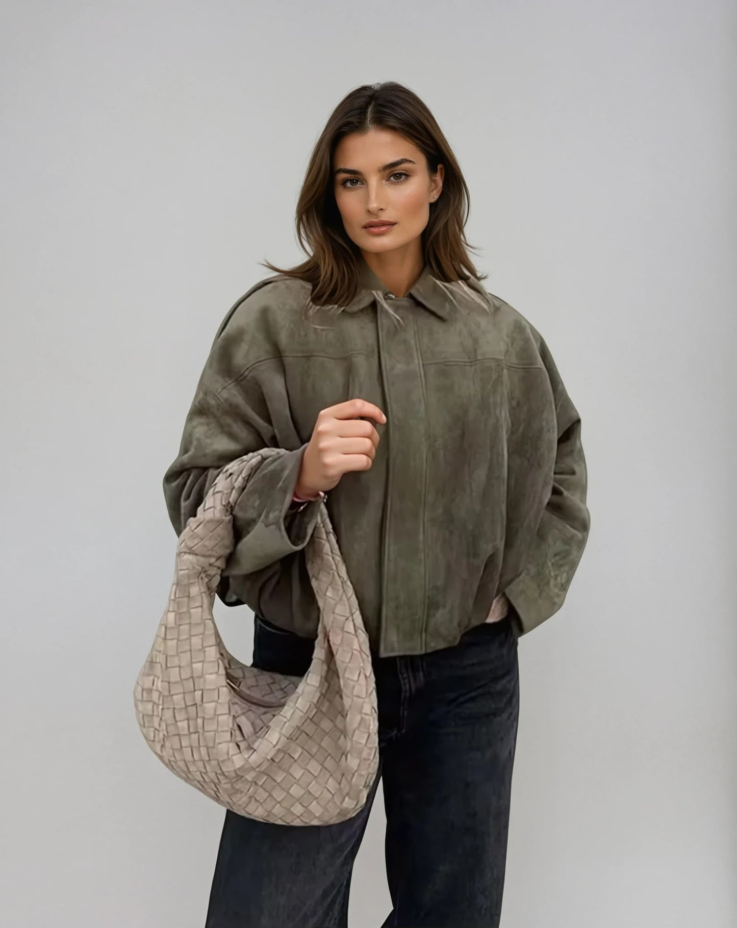 Olwen Oversized Faux Suede Bomber Jacket_1