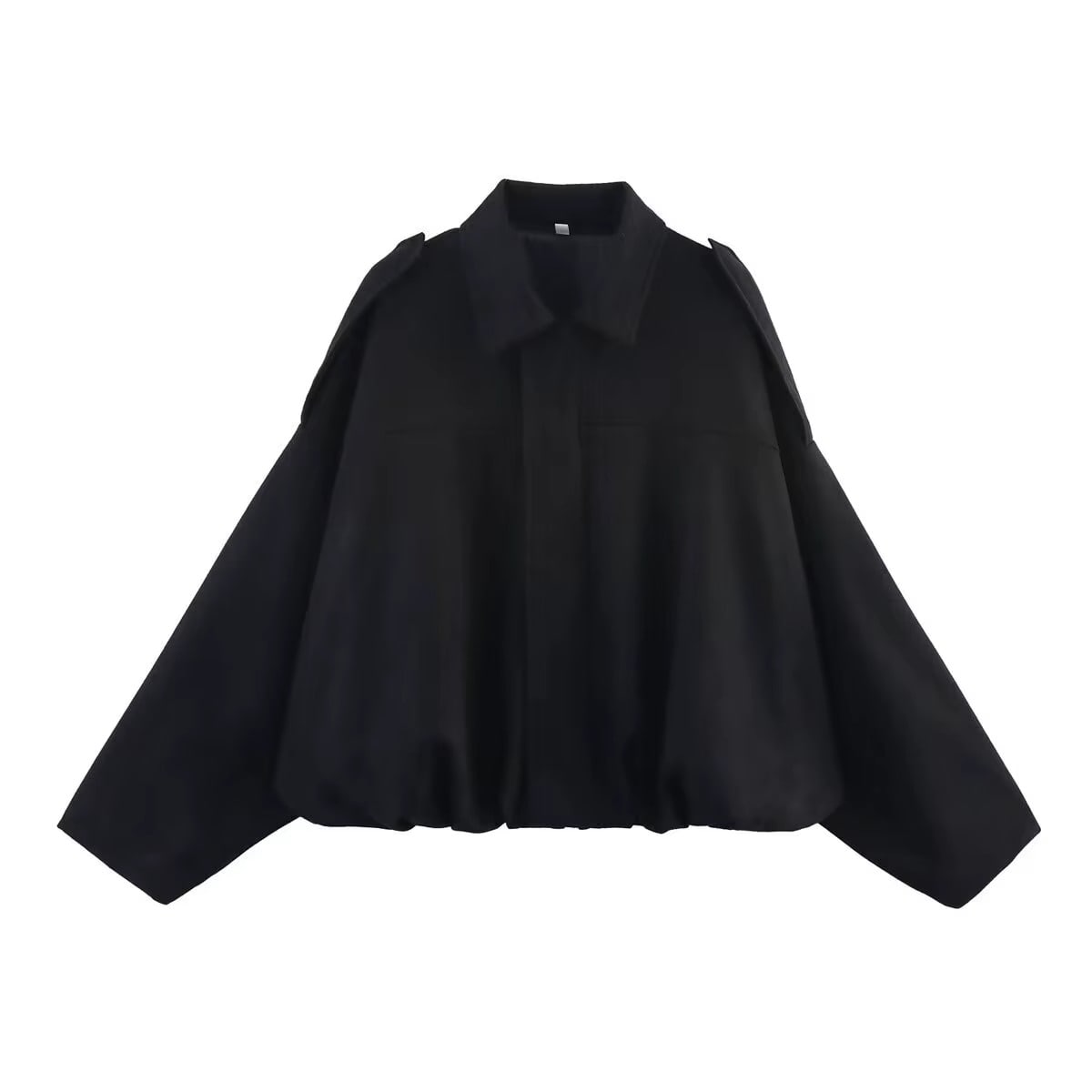 Olwen Oversized Faux Suede Bomber Jacket