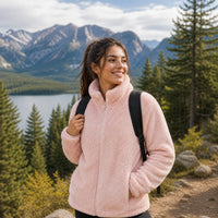 Shelby Teddy Fleece Zip Up Jacket
