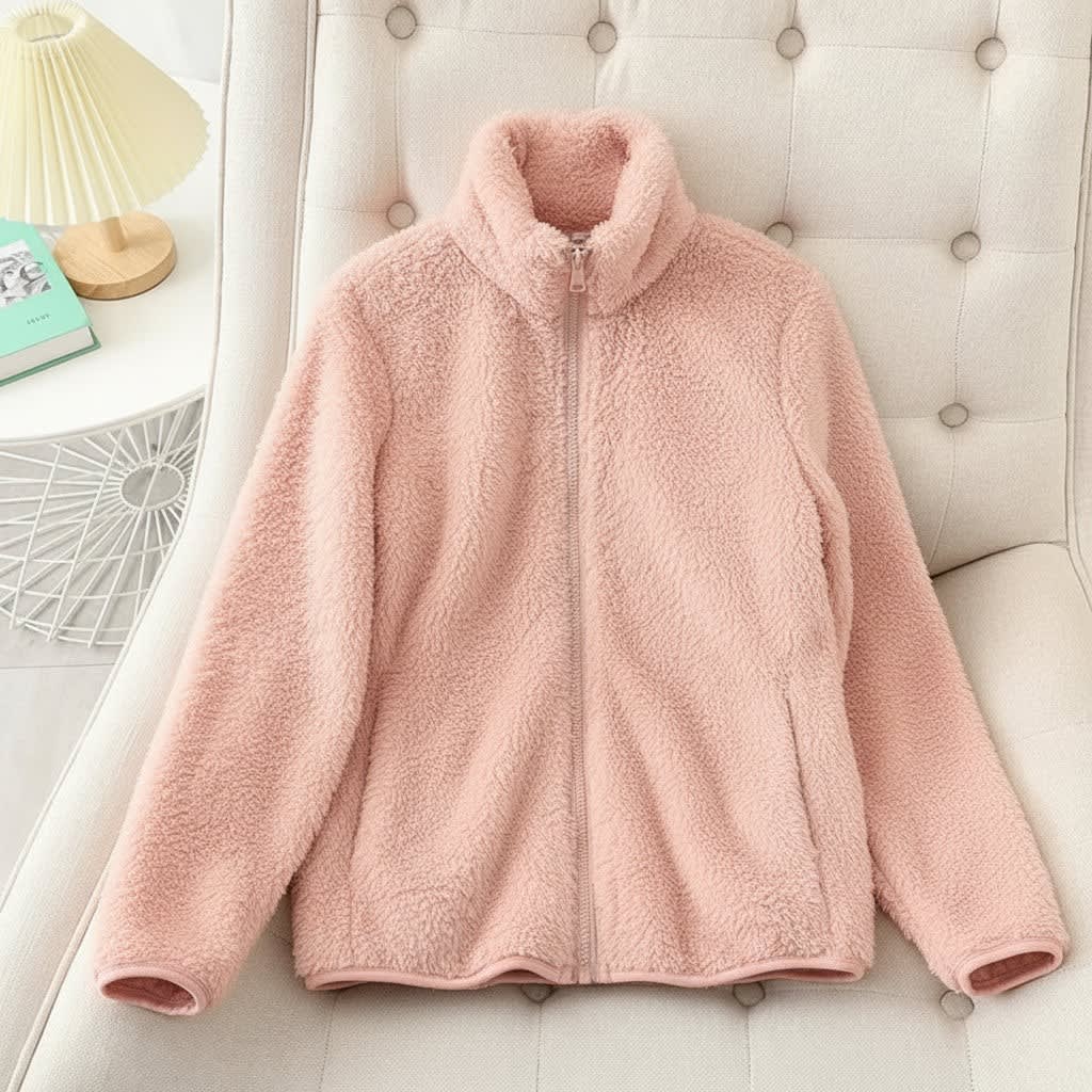 Shelby Teddy Fleece Zip Up Jacket