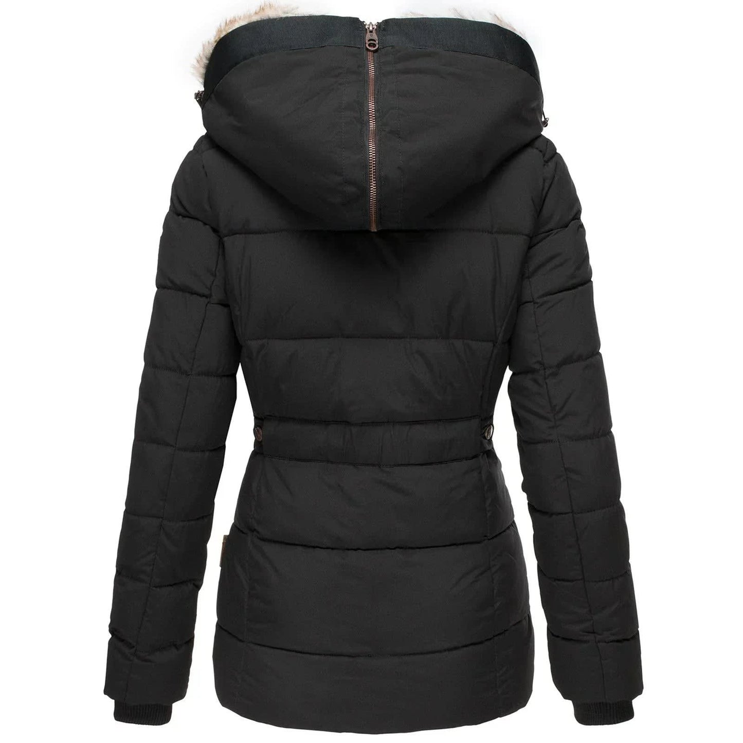 Katriona Faux Fur Hood Puffer Jacket_3