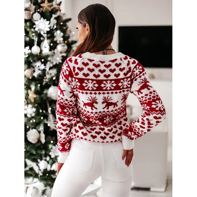 Allira Fair Isle Christmas Knit Sweater